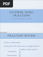 Number Sense: Fractions