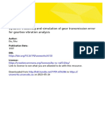 Dynamic Modelling and Simulation of Gear Transmission Error For Gearbox Vibration Analysis