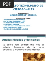 Analisis Historico y de Indices