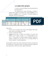 Los Numerales en Griego (Resumen)