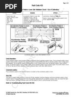 06-fc432 Accelerator Pedal or Lever Idle Validation Circuit - Out of Calibration