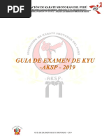 Guía de Examen de Kyu Shotokan Aksp 2019