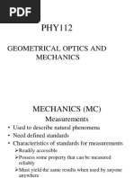 Measurements and Dimensional Analysis