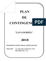 Plan de Contingencia Lavandería