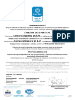 Lineas de Vida. CSC - CER920045 ANSI ONAC - Cert...