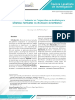 Cumplimiento de Gobierno Corporativo: Un Análisis para Empresas Familiares y No Familiares Colombianas