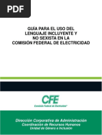 Guia para El Uso Del Lenguaje Incluyente y No Sexista en La Comision Federal de Electricidad