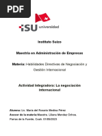 Actividad Integradora - La Negociación Internacional Rosario