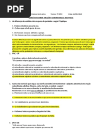 Exercícios Orações Subordinadas Adjetivas e Função Sintática Dos Pronomes Relativos