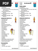 LISTA DE UTILES 1° y 2°