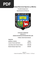 Biología General UNALM - Informe 5 ÁCIDOS NUCLEICOS-EXTRACCIÓN DEL ADN
