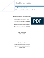 Organización Territorial y Sus Funciones