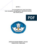 Butir 1 "Tata Tertib Dan Penegakannya Yang Mencakup Hak, Kewajiban, Penghargaan, Dan Sanksi (Antara Lain Sistem Poin) "