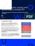 ENGG105 Guide To Report Writing and Presenting