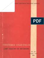 Cresterea Colectiilor, Caiet Selectiv de Informare, 39-40 Ianuarie-Iunie 1972, Biblioteca Academiei