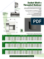 Socket Weld X Threaded Reducer: Welding Gap and Minimum Flat Dimension For Socket Weld Fittings