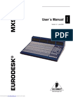 Eurodesk mx9000 Users Manual