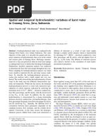 Spatial and Temporal Hydrochemistry Variations of Karst Water in Gunung Sewu, Java, Indonesia