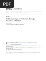 Scalability Analysis of Blockchains Through Blockchain Simulation