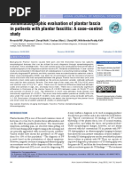 Sonoelastographic Evaluation of Plantar Fascia in Patients With Plantar Fasciitis: A Case-Control Study