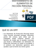 Uso y Mantenimiento de Elementos de Protección Personal Sector Transporte