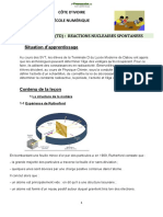 Reactions Nucleaires Spontanees - Validé
