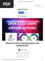 Efficient CI - CD For Java Applications With GitHub Actions