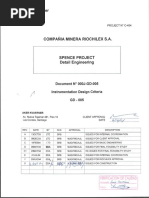 Criterio Diseño Instrumentación