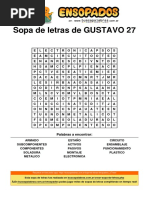 Sopa de Letras de Gustavo 27