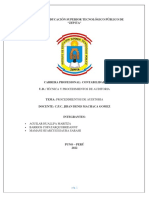 Procedimientos de Auditoria