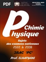 Examens Nationaux PC de 2008 À 2022 ELHAFYANI BMS