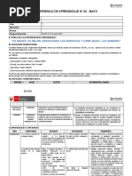 Experiencia de Aprendizaje Mes de Junio - V Ciclo