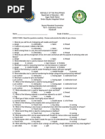 Tle 8 Periodical Test 2ND