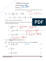 2.3 Fourier Series - Half Range Inclass EMD4M8A