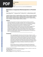 Mechanisms of Acupuncture-Electroacupuncture On Persistent Pain