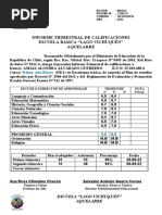 Informes Primer Trimestre 1° Básico