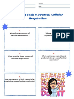 Learning Task 4.3 Part B - Cellular Respiration