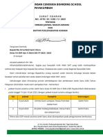 Edaran Masuk Asrama Santri Baru 2023