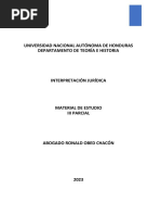 Material Iii Parcial - Interpretación Jurídica - Sección 2000 - Unah