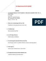 B.SC Electronics D2 P4 (2020) Solutions