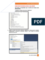 Importar Bases de Datos y Consultas Departamento