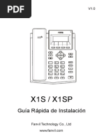 X1SP - Fanvil - QIG - EN - V1.0 (Spanish)