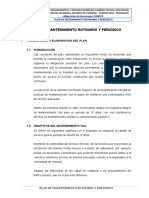 1 Plan de Mantenimiento Rutinario y Periodico..... Listo