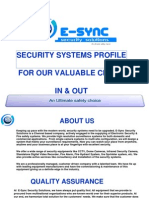 Security Systems Profile For Our Valuable Client in & Out