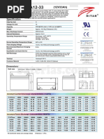 Ficha Tecnica Bateria Ritar Ra12 33 35ah 12v Es