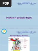 Overhaul of Generator Engine