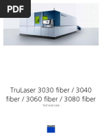 TRUMPF Technical Data Sheet TruLaser 3030 Fiber - 3040 Fiber - 3060 Fiber - 3080 Fiber