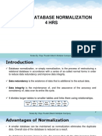 Unit IV - Database Normalization