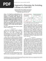 A Generalized Approach To Determine The Switching Lifetime of A GaN FET