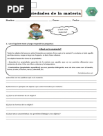 Guía Propiedades de La Materia 4° Basico